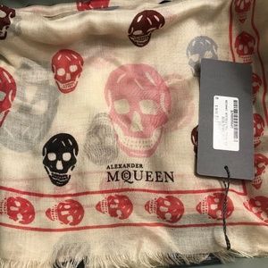 Alexander McQueen Multicolor Skull Scarf
